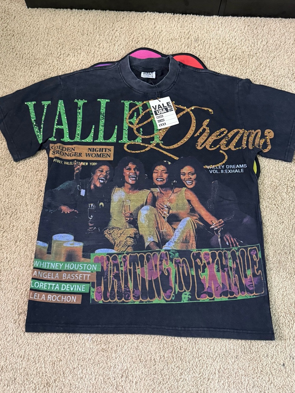 Valee Dreams Black Graphic Tee - Valley Dreams "Waiting to Exhale"